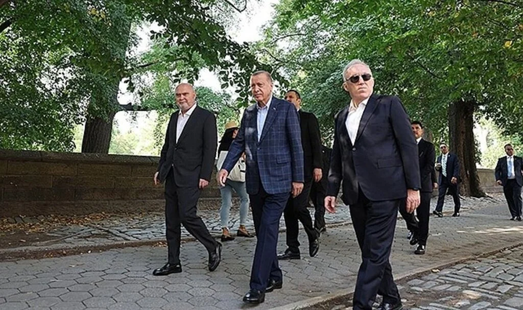 Cumhurbaşkanı Erdoğan, Central Park'ta yürüyüş yaptı