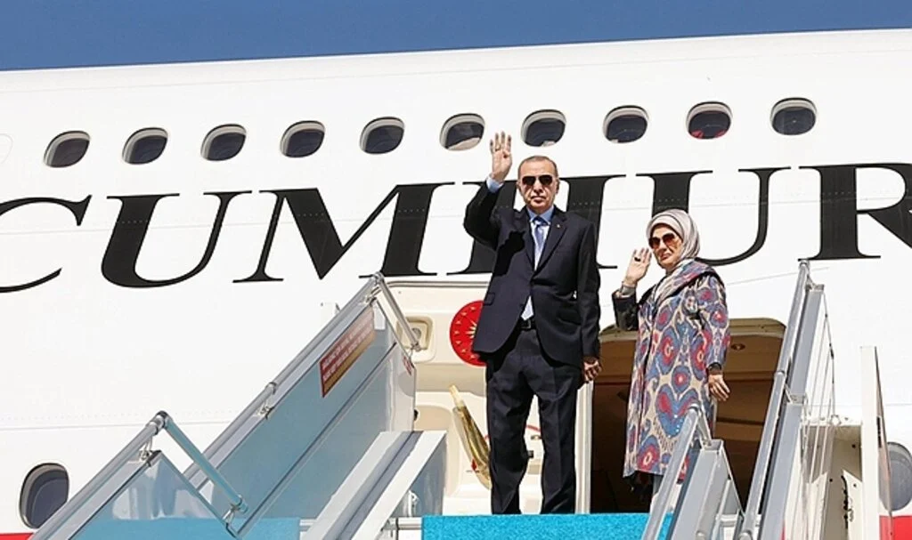 Cumhurbaşkanı Erdoğan Özbekistan'a gitti