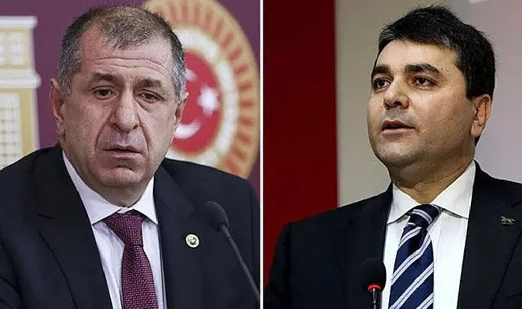Demokrat Parti Genel Başkanı Gültekin Uysal ve Zafer Partisi Genel Başkanı Ümit Özdağ birbirine girdi