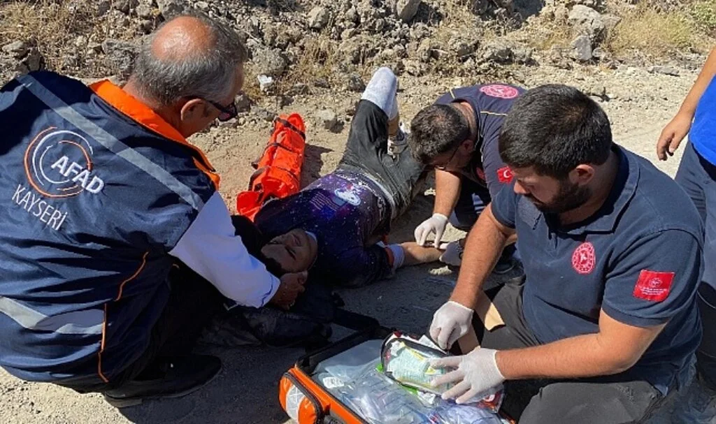 Doğadaki bisiklet turu hastanede bitti