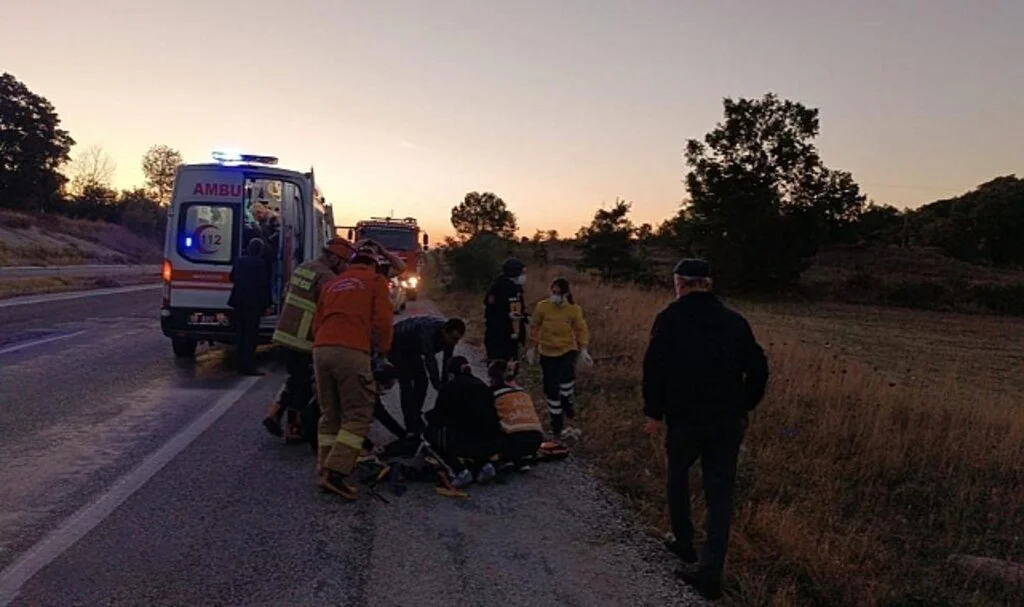Dursunbey'de feci kaza: 1 ölü, 2 yaralı