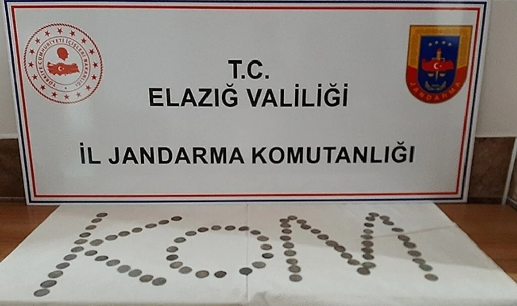 Elazığ’da 80 adet gümüş sikke ele geçirildi