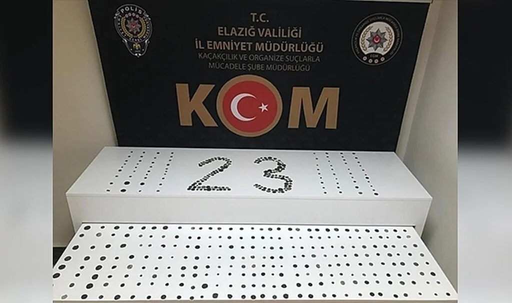 Elazığ’da Büyük Selçuklu ve sonrası döneme ait 470 adet tarihi eser ele geçirildi