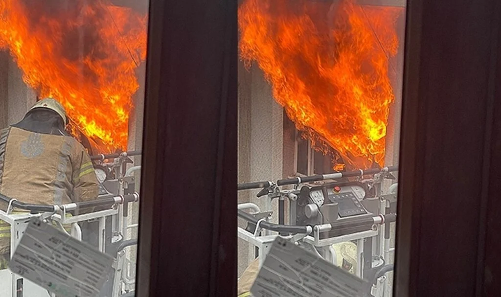 Eminönü’nde 4 katlı handa çıkan yangın çıktı
