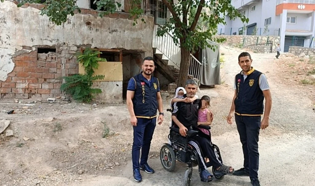 Engellinin çalınan akülü aracı polis ekiplerince bulundu