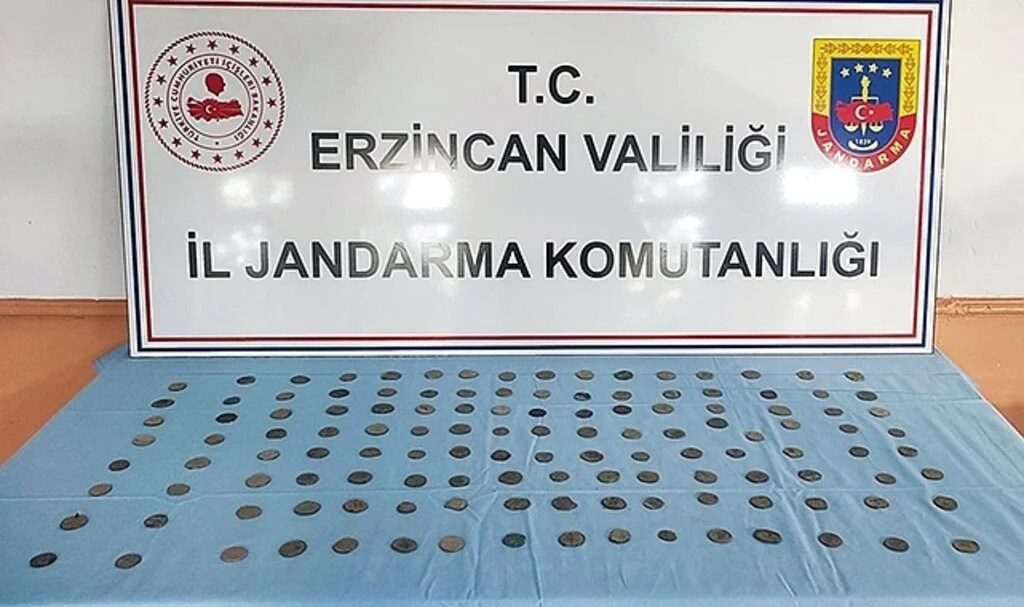 Erzincan’da 129 adet sikke ele geçirildi