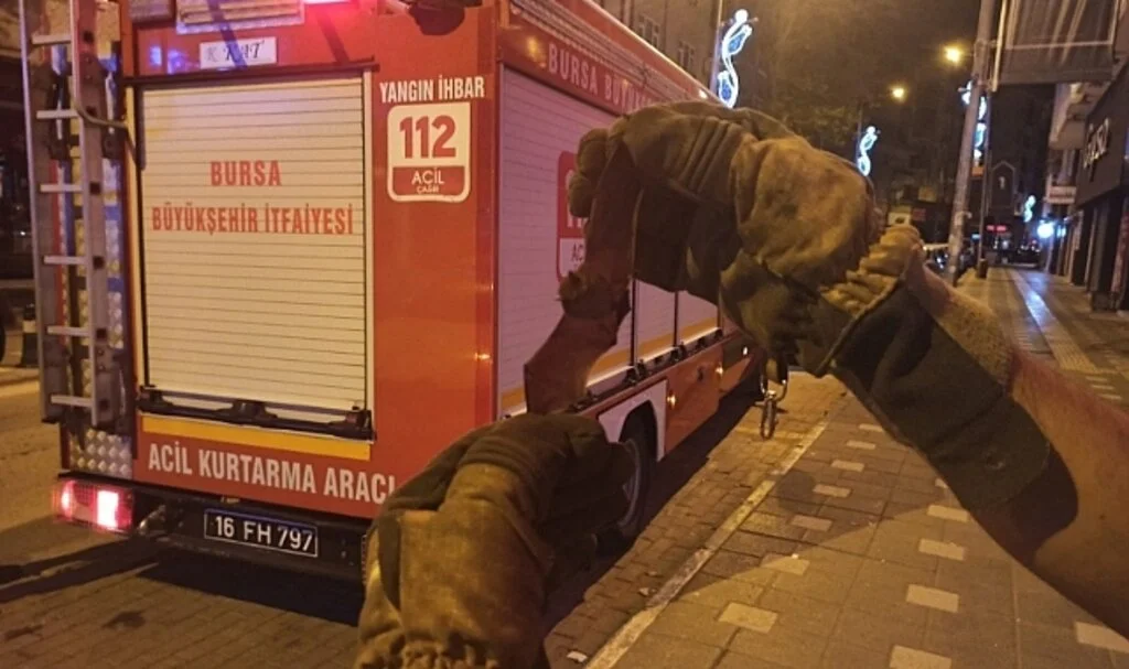 Evin içine giren yarasayı itfaiye ekipleri çıkardı