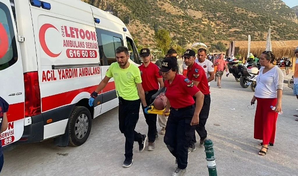 Fethiye’de paraşüt kazası: 1 yaralı