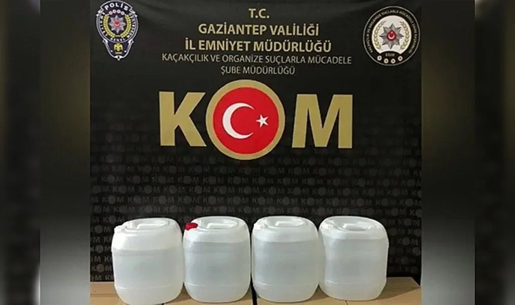 Gaziantep'te kaçak alkole ''zincir'' darbesi