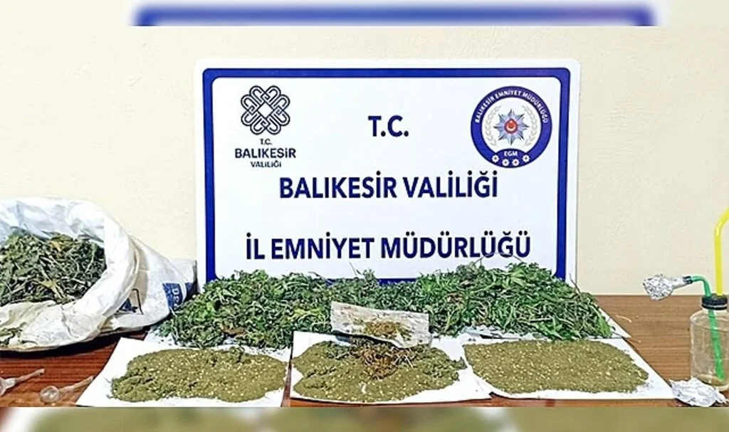 Gönen'de 7 şahsa uyuşturucu operasyonu