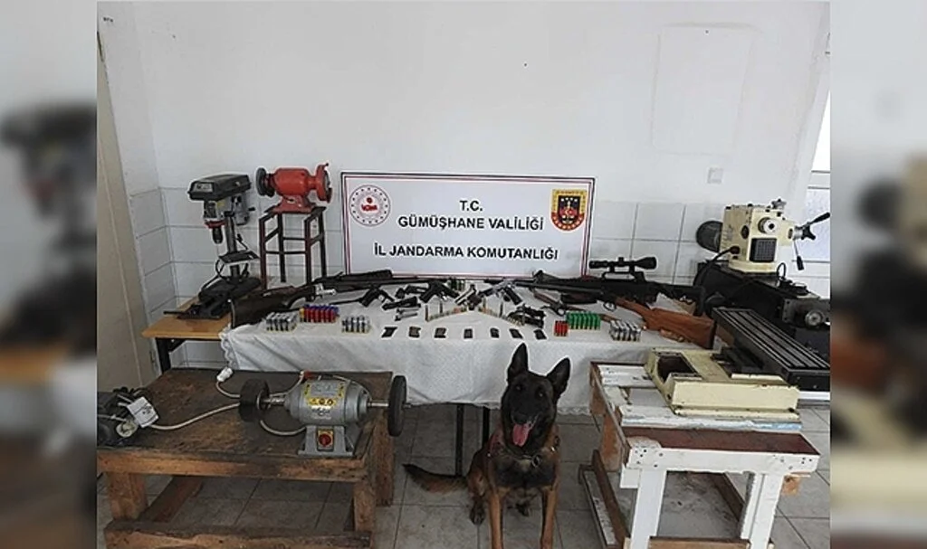 Gümüşhane’de kaçak silah imalathanesine baskın