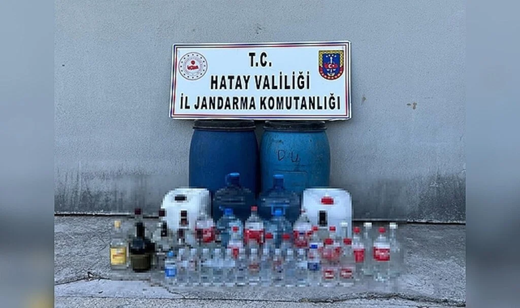 Hatay’da 380 litre sahte içki ele geçirildi
