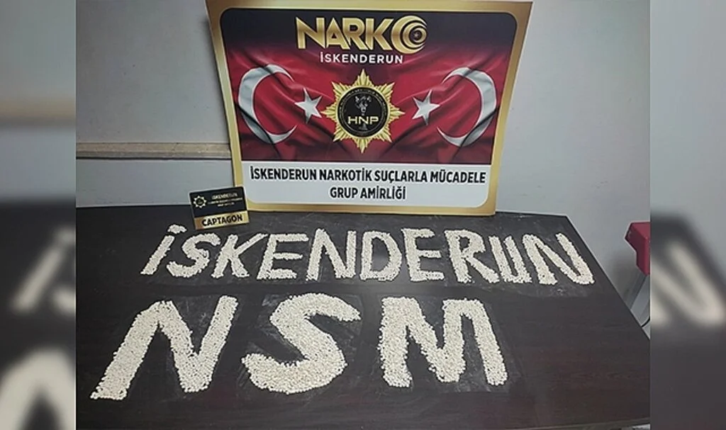 Hatay’da 9 bin 500 adet captagon hap ele geçirildi