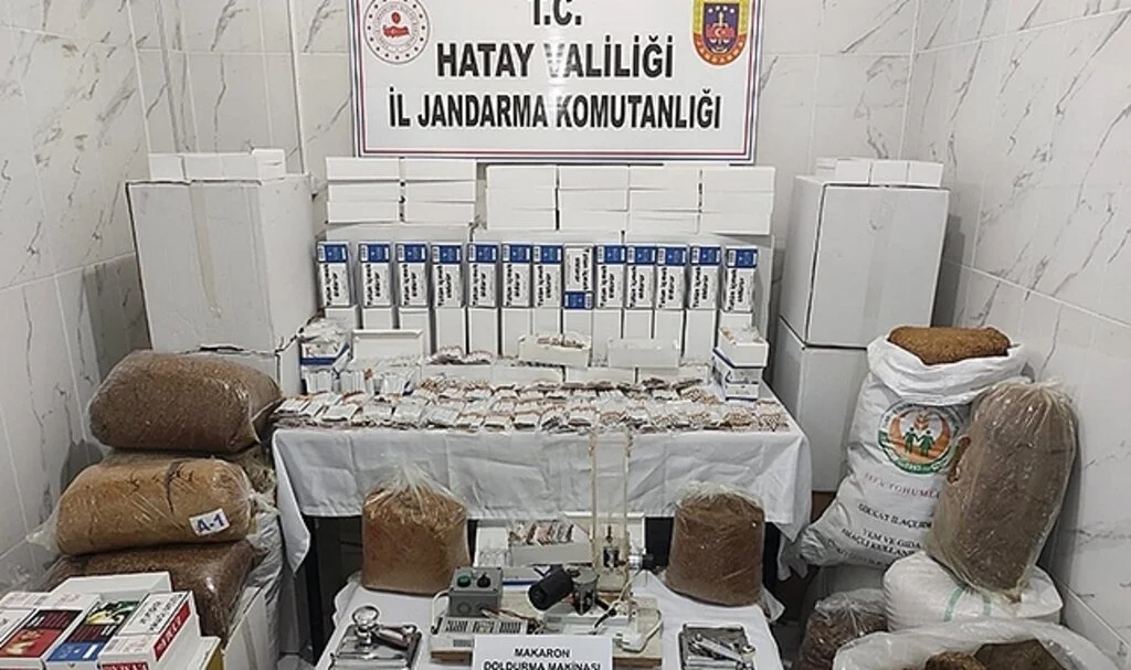 Hatay’da kaçak sigara ve tütün operasyonu