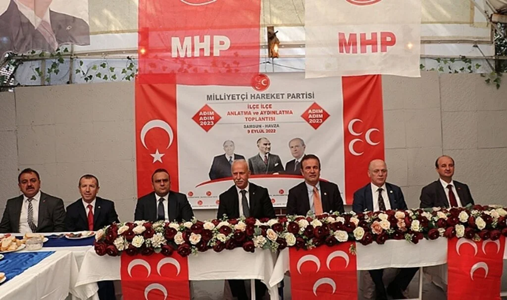 Havza'da MHP "Adım Adım 2023 İlçe İlçe Anlatma ve Aydınlatma Toplantısı" düzenledi