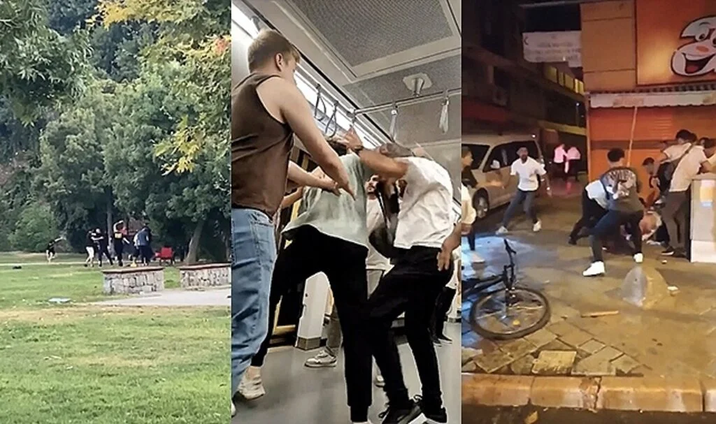 İstanbul’da tekme, yumruk, sopa ve sandalyeli kavgalar kamerada