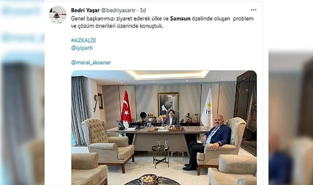 İYİ Parti'li Yaşar'dan sürpriz ziyaret 