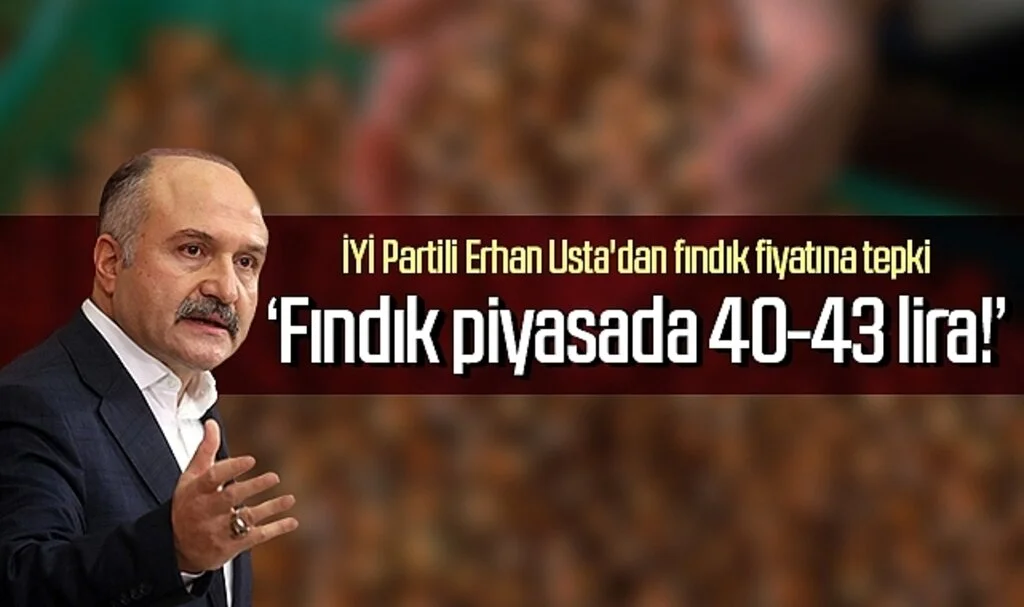 İYİ Partili Erhan Usta'dan fındık fiyatına tepki: Fındık piyasada 40-43 lira!
