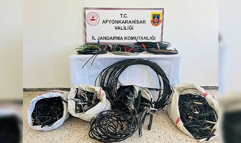 Kablo hırsızları kaçtıkları ormanlık alanda yakalandı