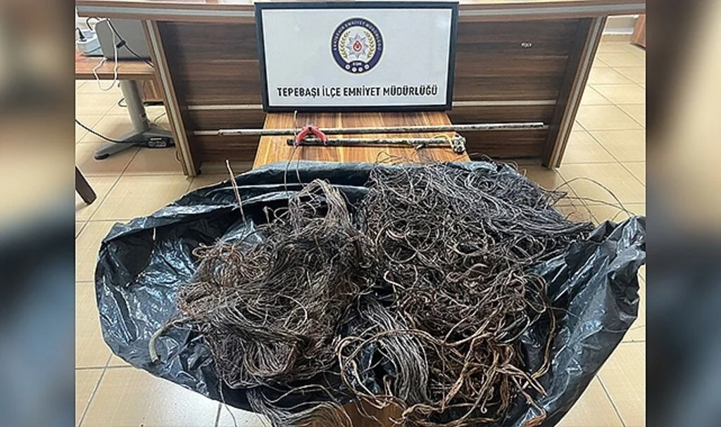 Kablo yakan 2 şüpheli şahıs yakalandı