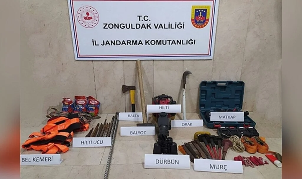 Kaçak kazı yapanlara jandarmadan suçüstü