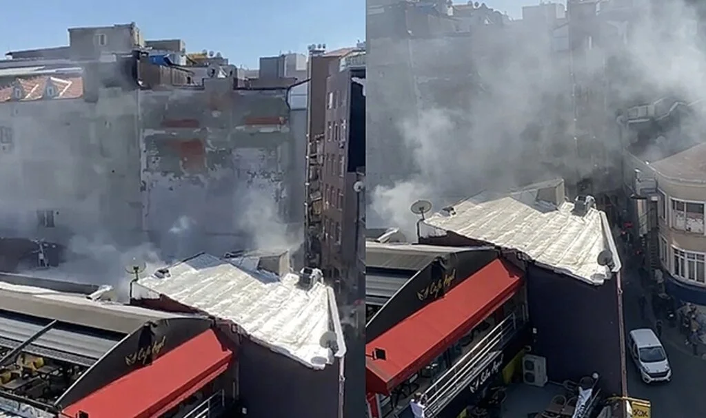 Kağıthane’de tekstil firmasında yangın paniği