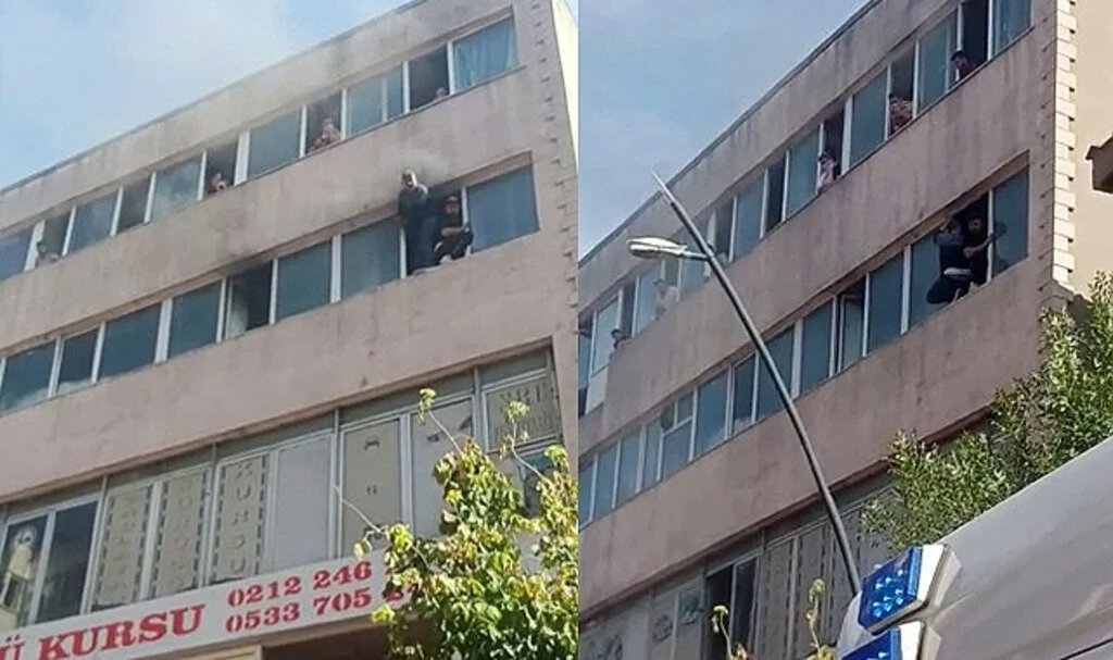 Kağıthane’de yangında can pazarı: 20 kişi binada mahsur kaldı
