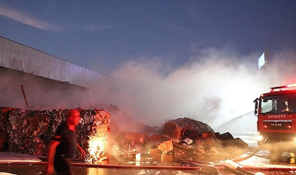 Kahramanmaraş’ta fabrika yangını