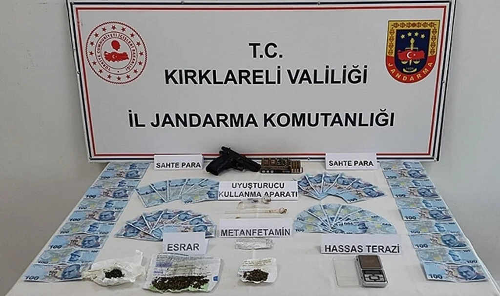 Kırklareli’nde sahte para ve uyuşturucu operasyonu