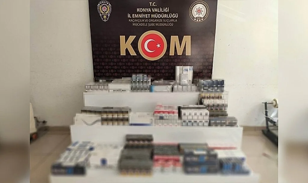 Konya’da 2 bin paket kaçak sigara ele geçirildi
