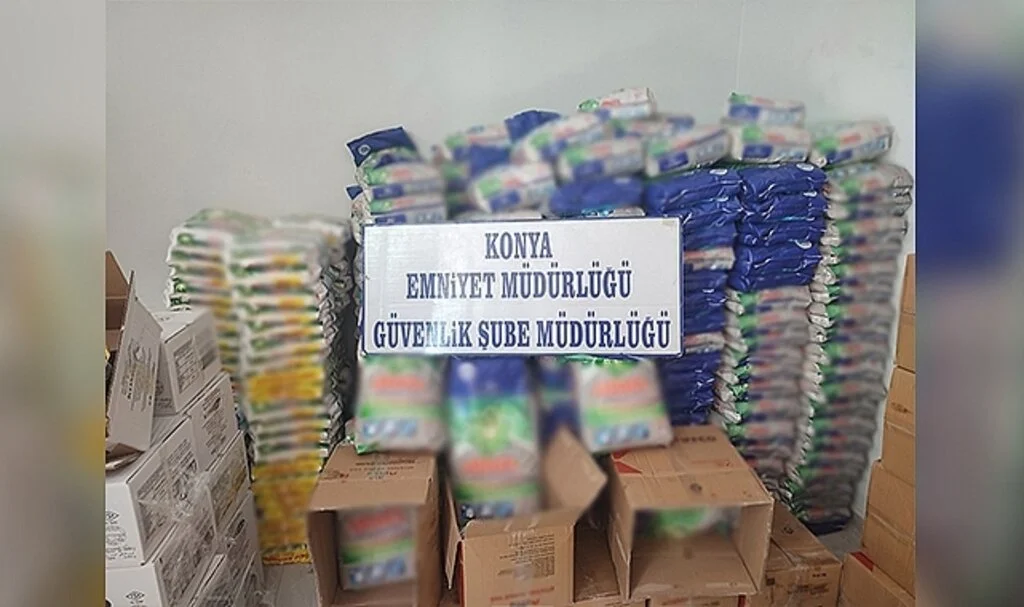 Konya’da 3 ton 933 kilo sahte deterjan ele geçirildi