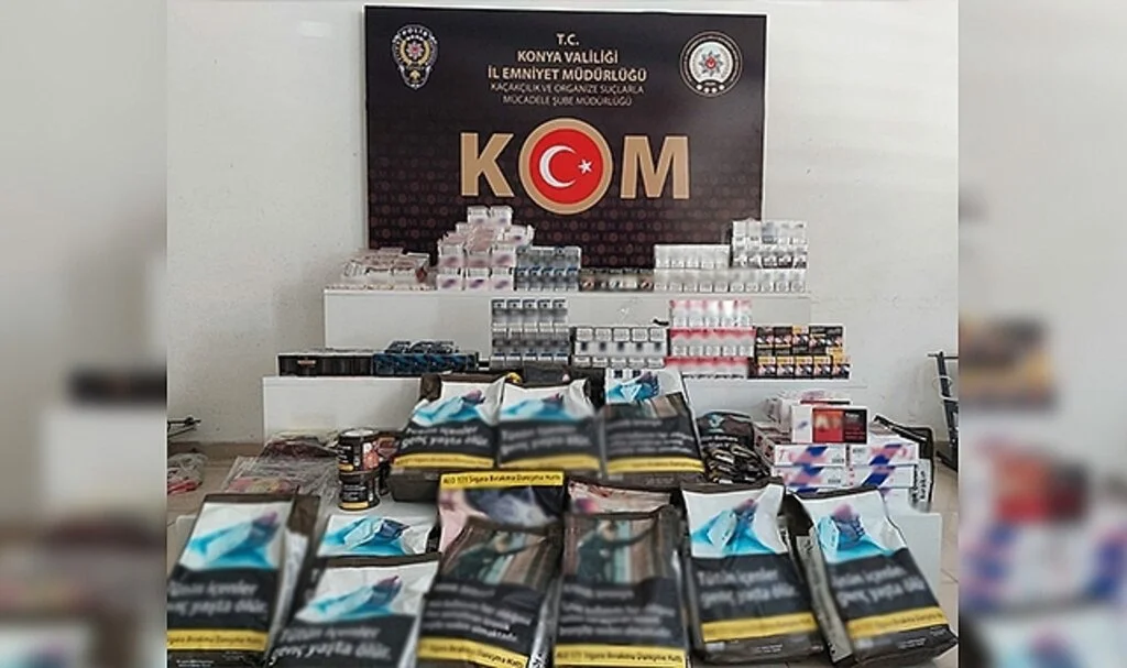 Konya’da kaçak sigara operasyonu