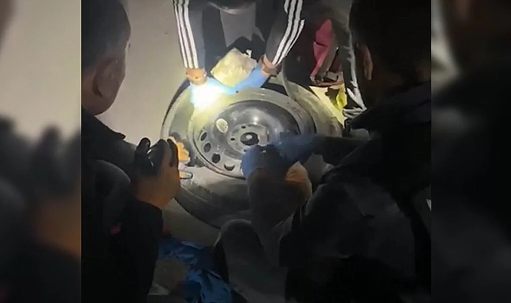 Konya’da stepneye zulalı 5 kilo 252 gram uyuşturucu ele geçirildi