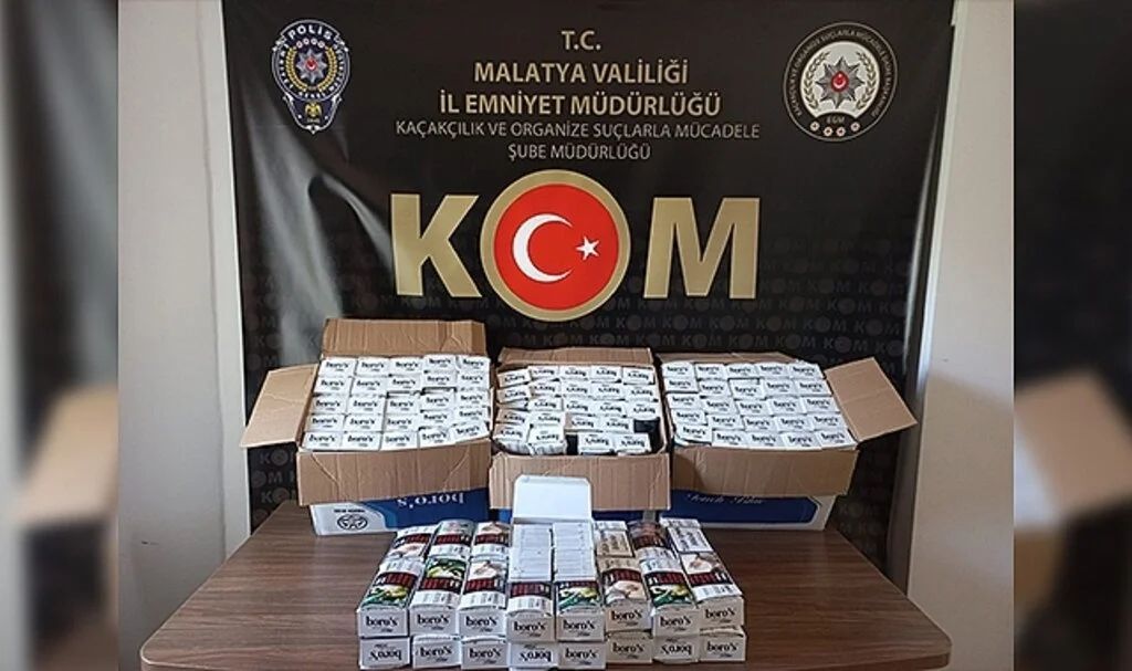 Malatya’da 186 bin kaçak makaron ele geçirildi