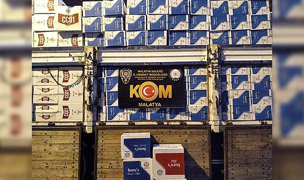 Malatya’da 7,5 milyon kaçak makaron ele geçirildi