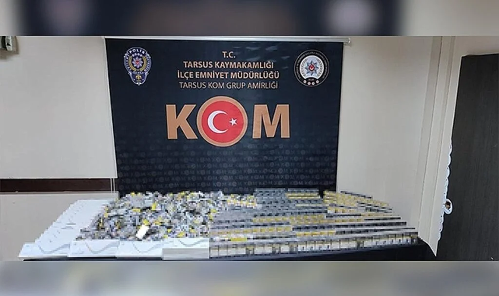 Mersin'de bin 240 paket kaçak sigara ele geçirildi