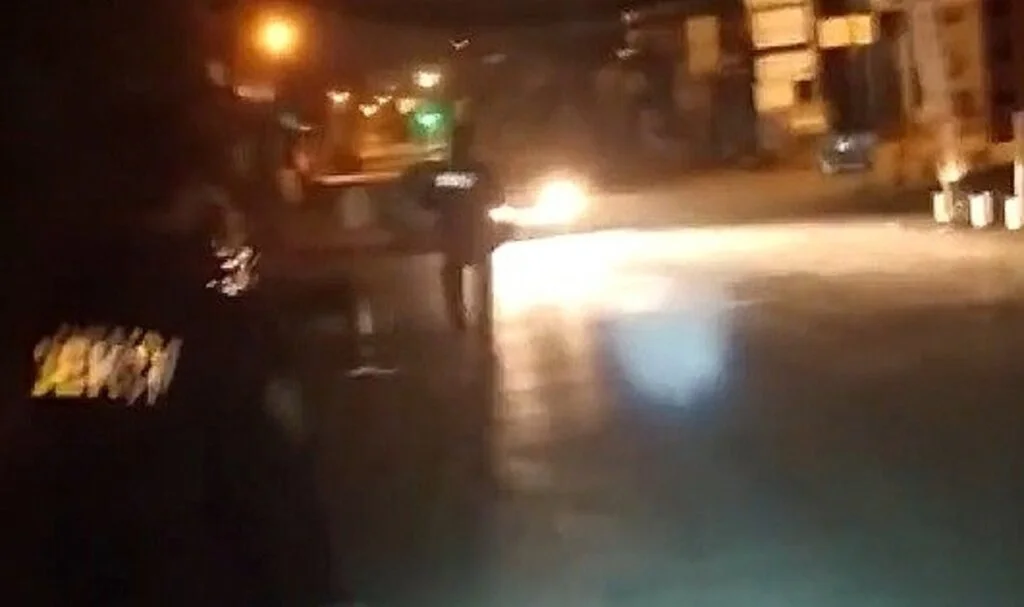 Meşaleli drift terörü kamerada