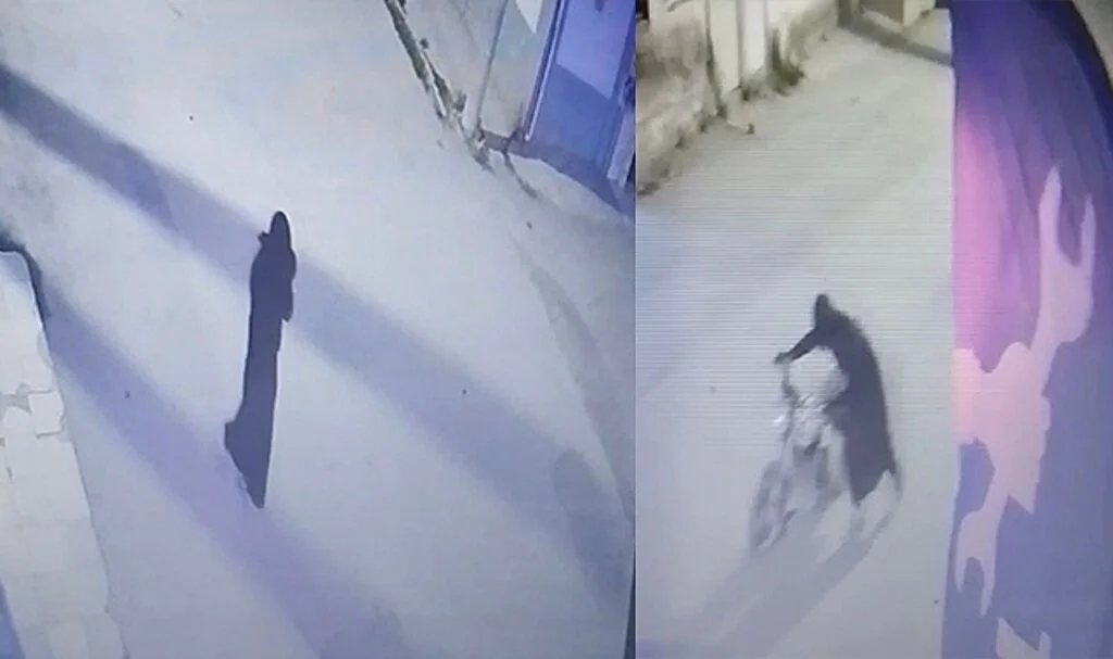 Motosiklet hırsızı çarşaf giyince daha hızlı yakalandı