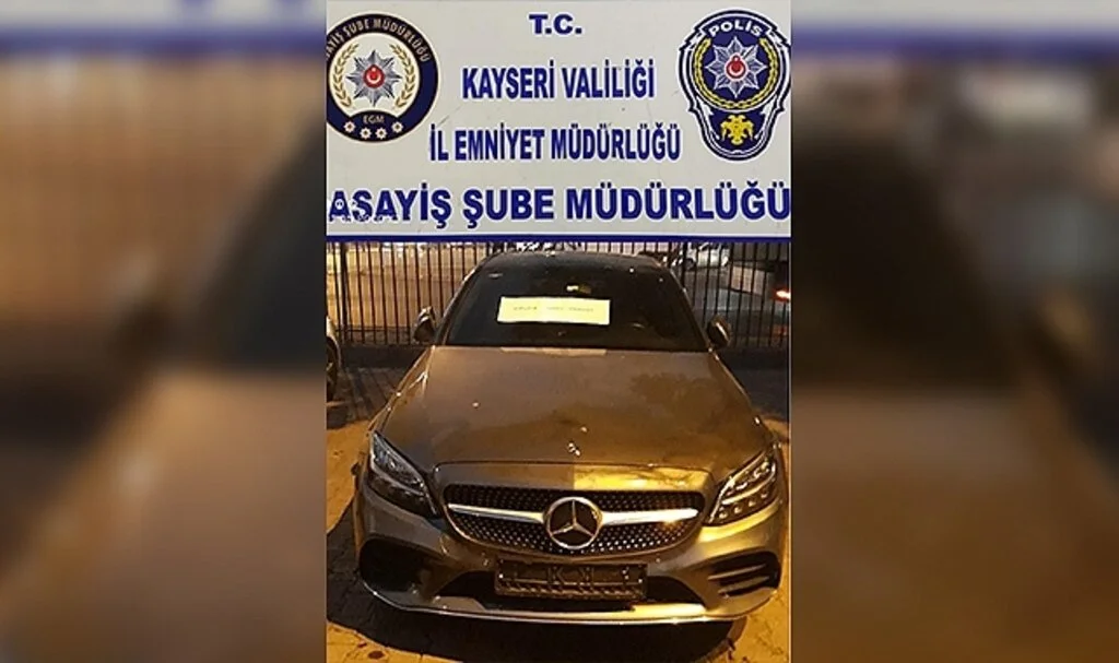 Nevşehir’de çalınan milyonluk otomobil Kayseri’de bulundu