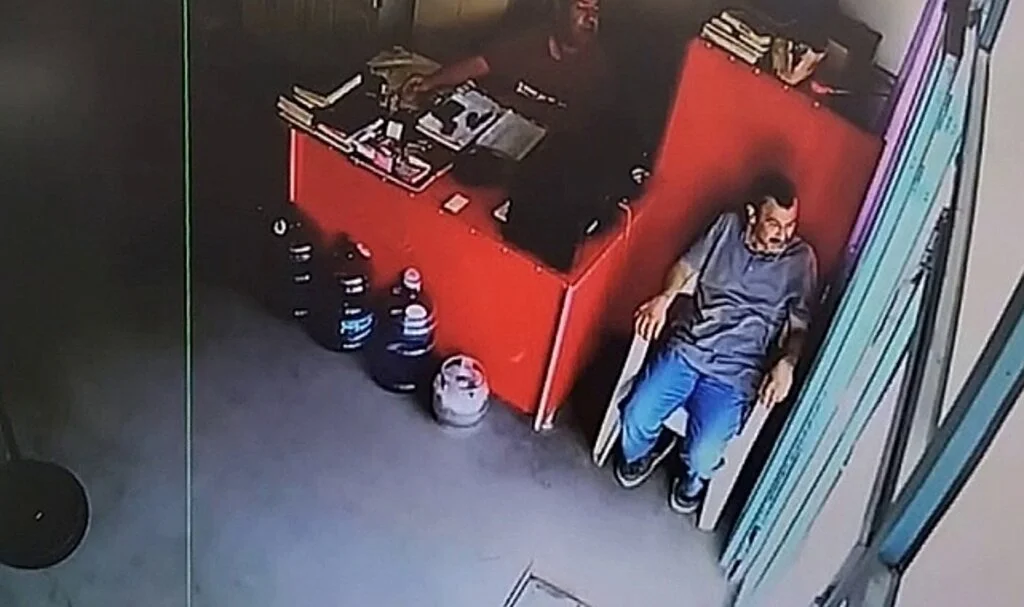Önce kaza yaptı, ardından iş yerine daldı