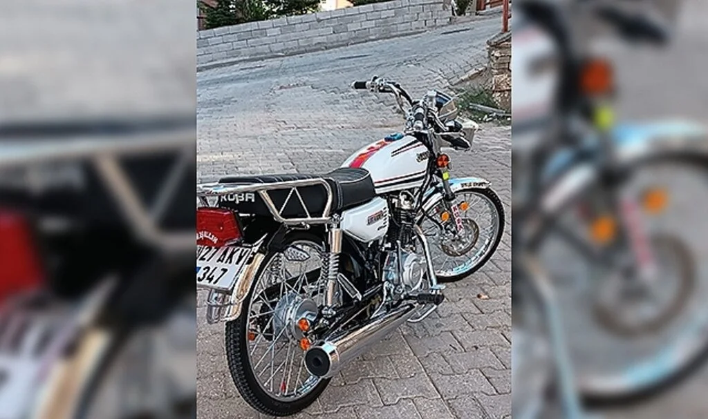 Park halindeki motosiklet çalındı