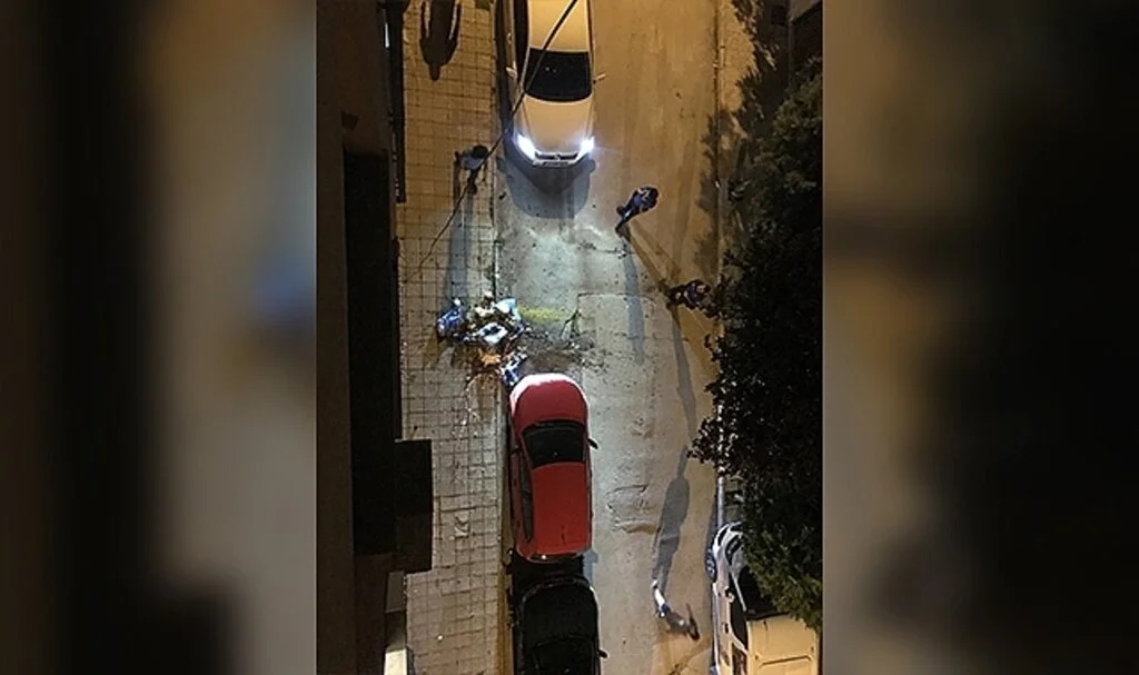 Pencereden atılan malzemeler paniğe neden oldu