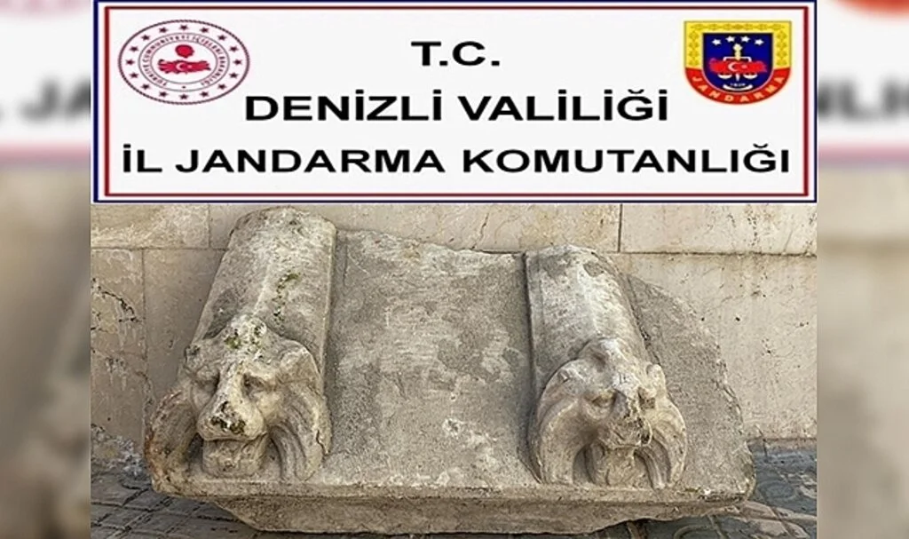 Roma dönemine ait mezar taşını satamadan yakalandı