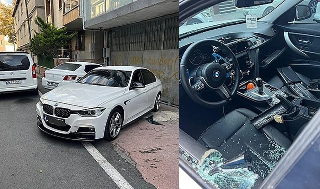 Sahibinin yeni aldığı aracı hırsızlar soydu
