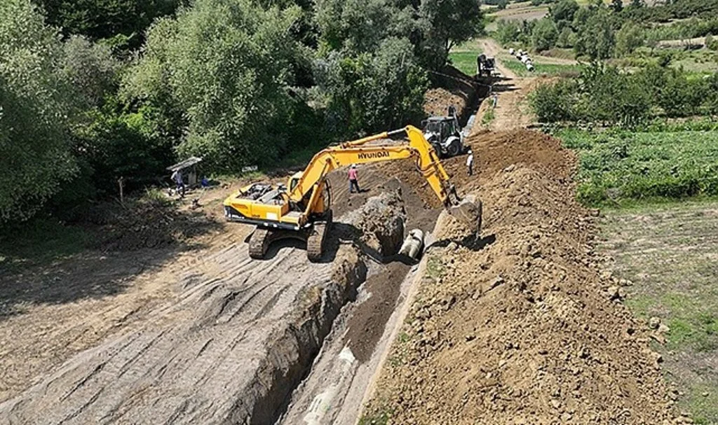 Samsun 19 Mayıs Barajı Sulaması inşaatı devam ediyor