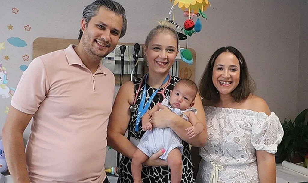 Samsun'da 1 kilo doğan Çağan bebek hayata tutundu