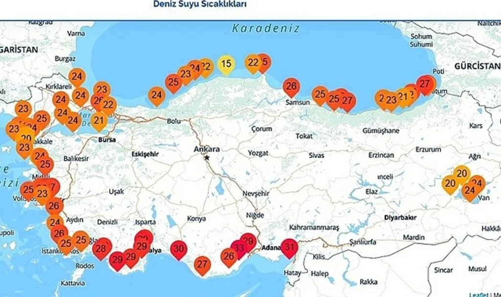 Samsun’da deniz suyu sıcaklığı 26 derece
