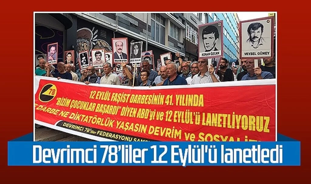 Samsun'da Devrimci 78’liler 12 Eylül'ü lanetledi