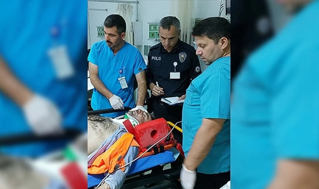 Samsun'da hastane inşaatından düşen işçi yaralandı