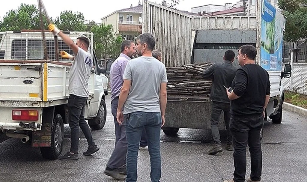 Samsun'da İnşaattan demir iskele çalan şüpheli yakalandı